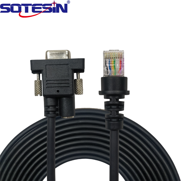 Rs232 Db9 Разъем Последовательный порт Com для Rj45 8P8C 10P10C 9-контактный разъем для сканер штрих-кода Honeywell Ms7120 MK7120 женский сканер штрих-кода Сканер кабель для передачи данных