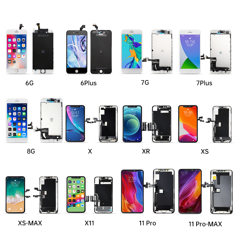 ЖК-дисплей для Iphone 6 6S 6s Plus 7 7 Plus 8 8 Plus 11 12 Pro Xs Max