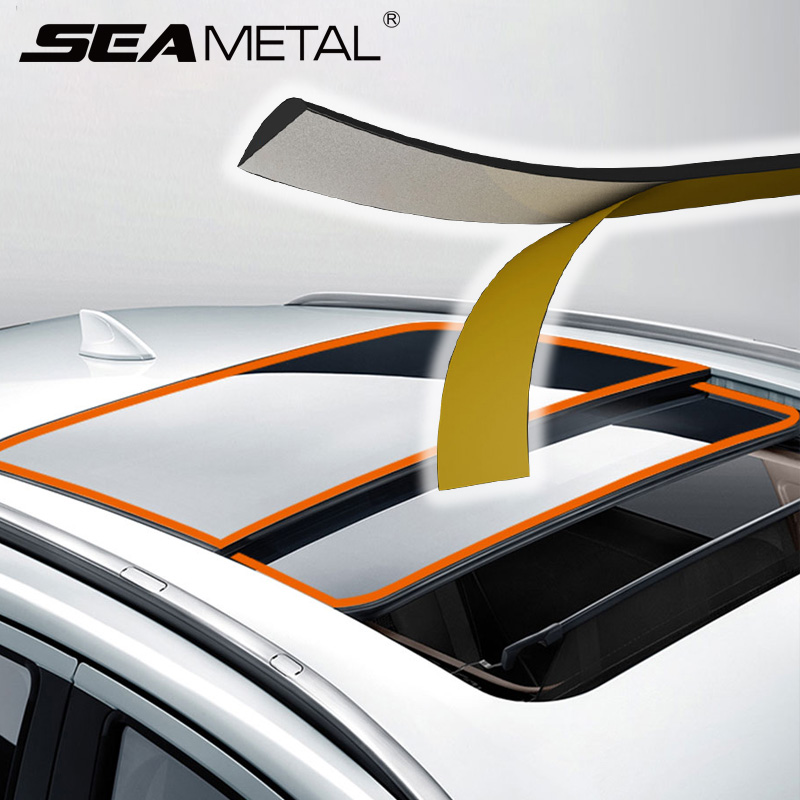 Car Rubber Seal Strip for Auto Roof Window Car Roof Rubber Strips Sealant Trim Cover Car Seal Strip Weatherstrip Accessories
