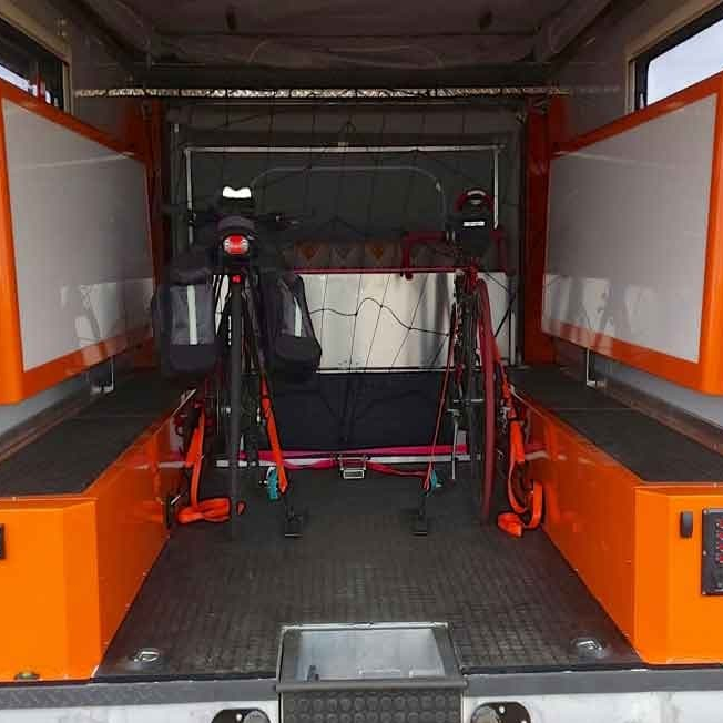 Маленький грузовой прицеп 3 кровати фургон RV игрушечный буксир с выдвижной кухней