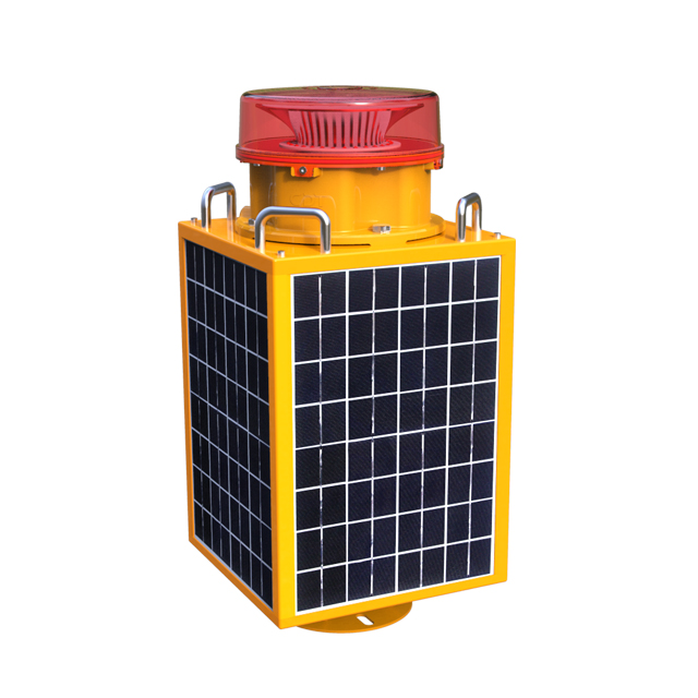 High Building Chimney L864 2000cd ICAO Red Solar LED Aviation Obstruction Light for Tower Crane