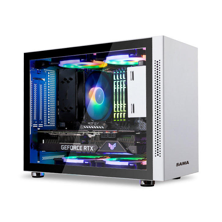Корпус для компьютера SAMA IM01 Mid Tower MATX/ITX, корпус для настольного компьютера, высококачественный корпус для компьютера