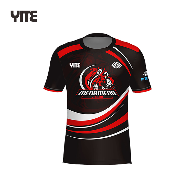 Newest Design Custom Gaming Men Shirt Blank Full Print Shirt Gaming Shirts