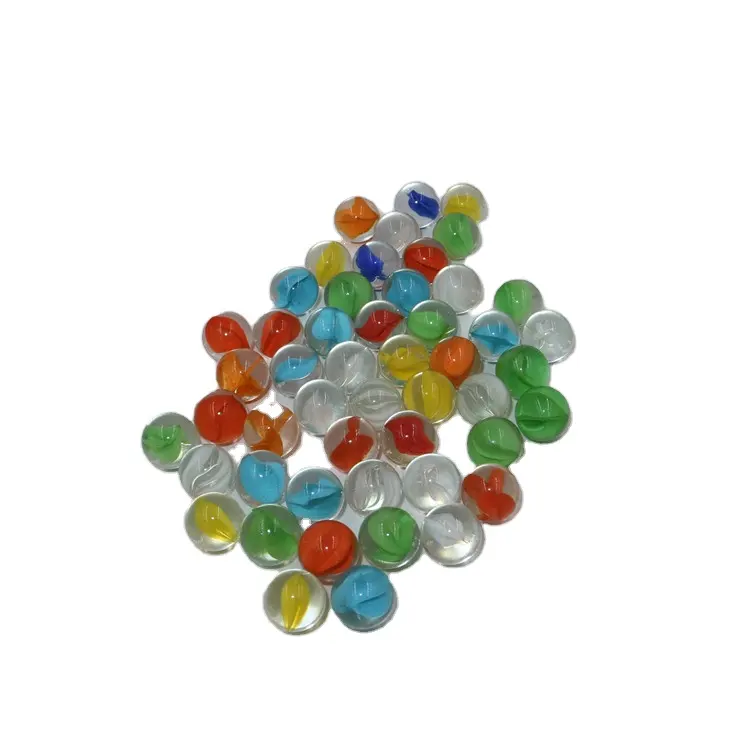 Amazing color 14-25mm clear colored glass ball for paving landscaping