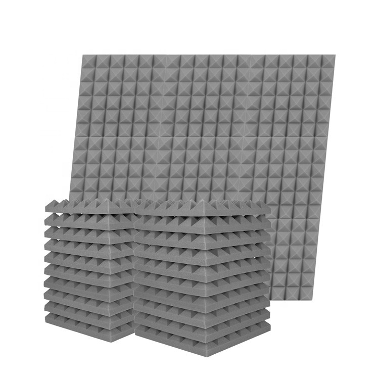 Акустические панели из пены, звукопоглощающие пенопластовые панели 2X12X12 дюймов, студийная плитка из пенопласта, Звукопоглощающая амортизирующая пена