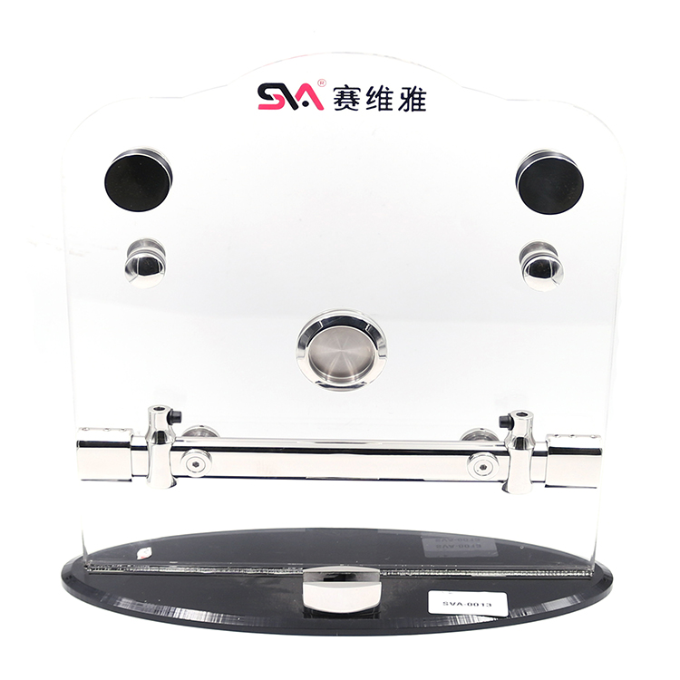 Oval Tube 38mm Sliding Door Rollers SVA-0013 Drilling Glass Stainless Steel Bathroom Shower Sliding Glass Door Hardware