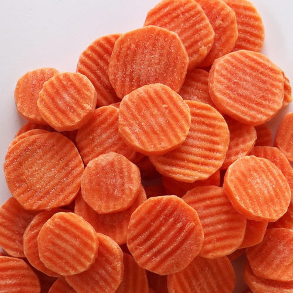Good taste hot selling Delicious Frozen carrots circle IQF actory fresh frozen carrot slice