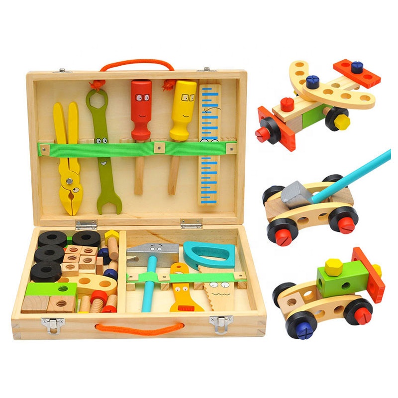 Nut DIY Disassembly Screw Baby Multifunctional Repair Tool Set Hands-on Assembly wooden tool set kid toy