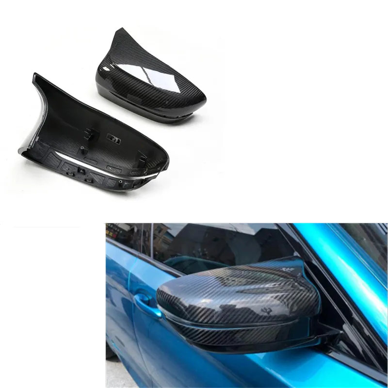 Dry Carbon Fiber LHD OEM Style Replacement Style Side Mirror Cover For Left Driver Cab BMW M5 F90/M8 F91 F92 F93 2018+