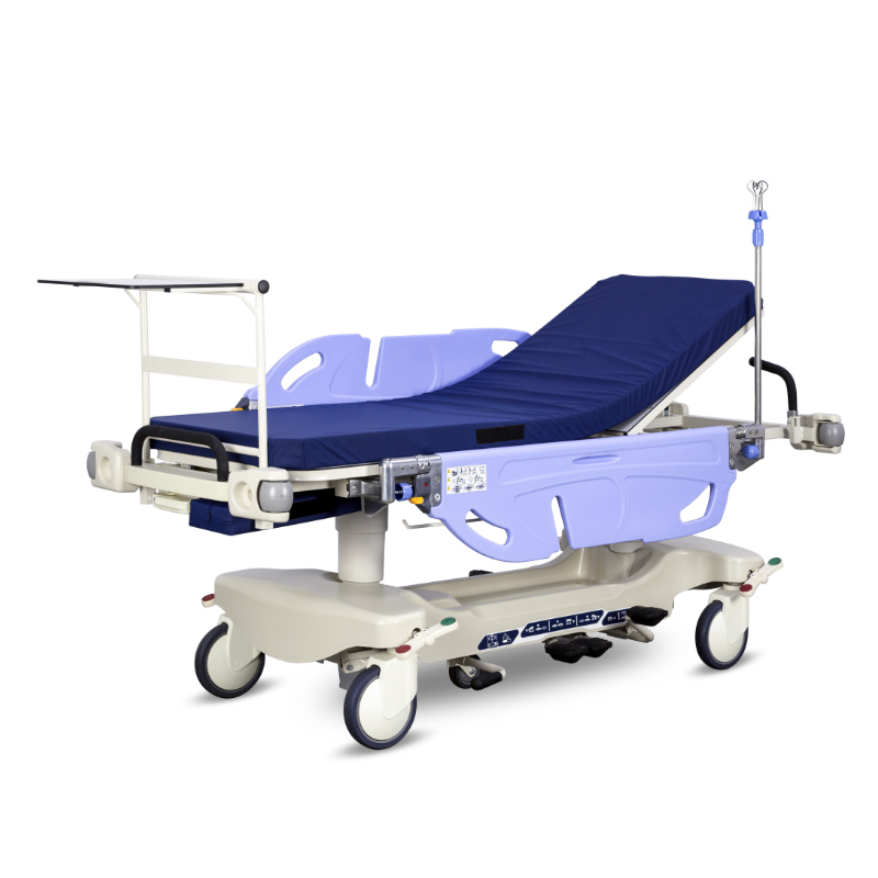 CE approved Multifunction Hydraulic Elevating Hospital Patient Transfer Stretcher Trolley