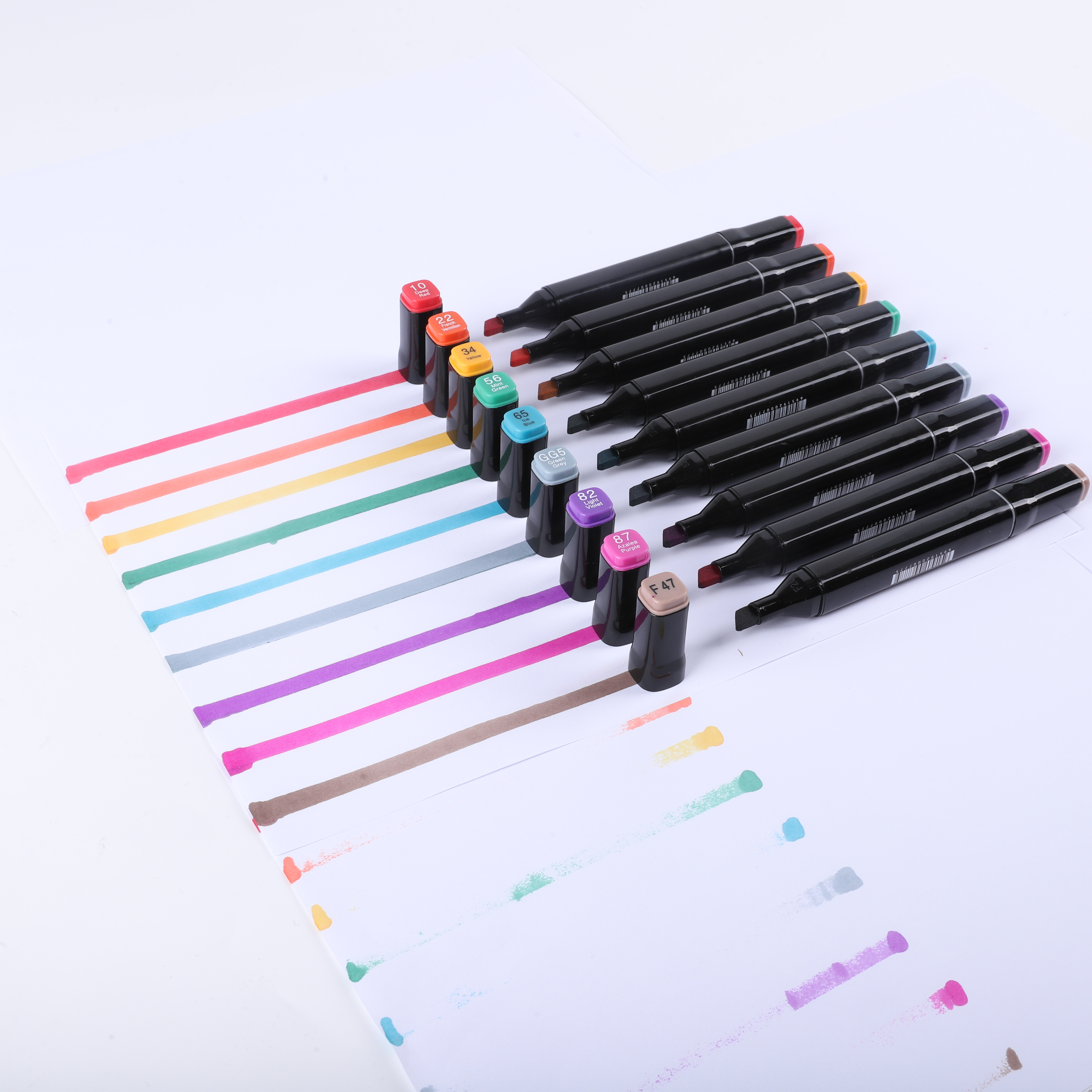 Home DIY Paint Marker Pen Dual Tips Alcohol Base Marker Pen 24/40/80/120/264 Colors Marker Pen set