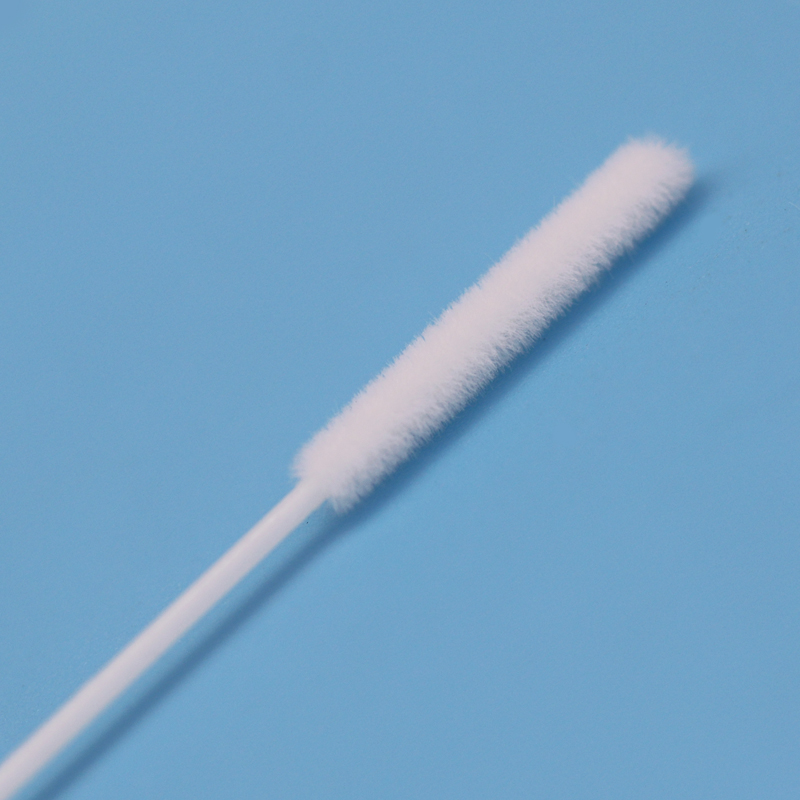 iClean Nasal Sample Collect Swab Disposable Nylon Sampling Swab Transport Polyester Nose Swab In Media