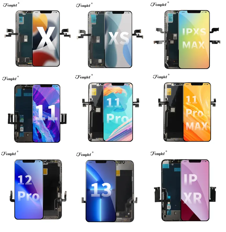 High Quality Replacement Mobile LCD Display Touch Scree Mobile Phone Lcds For IPhone X Xr Xs Xsmax 11 12 13 Pro Max