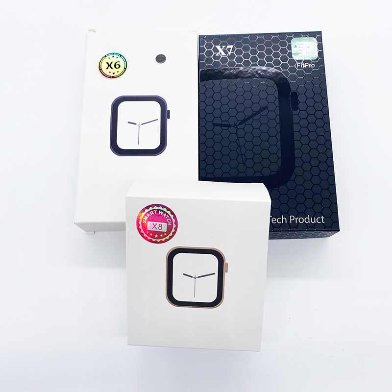 Смарт-часы x6 x7 x8 с поддержкой bluetooth, тонометром и защитой класса ip67