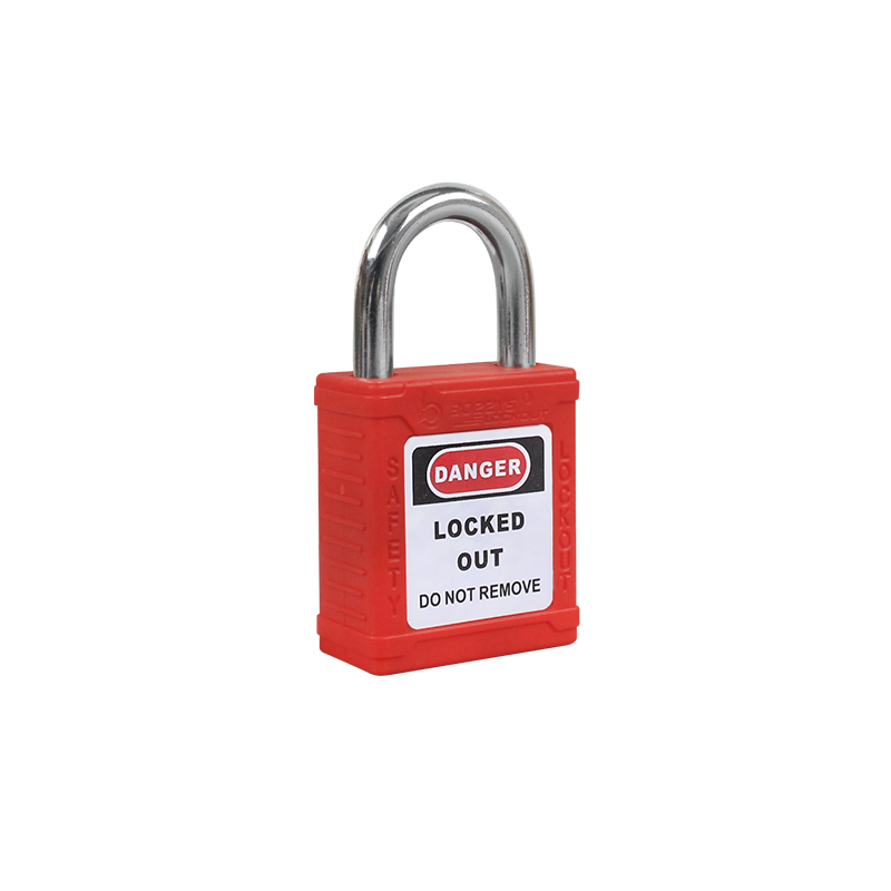 LOTO 20mm Short Steel shackle plastic nylon safety padlock with master key
