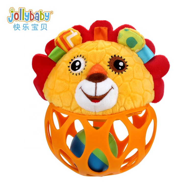 Подвесные игрушки Jollybaby, плюшевые погремушки для детской кроватки, подвесные Погремушки из мягких игрушек животных