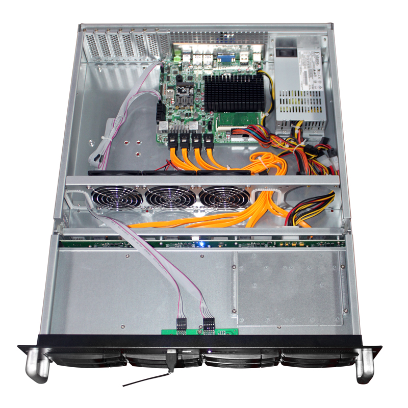 Корпус сервера горячей замены 2U, настольное шасси 2U с 8 отсеками SATA/SAS Drive bay