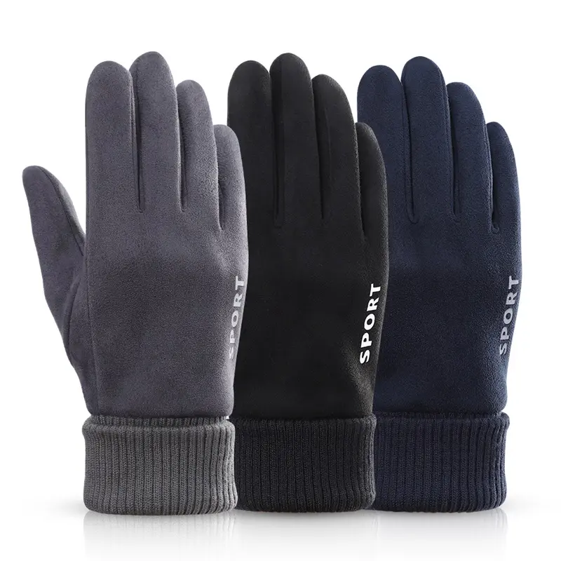 Wholesale outdoor sport bike riding warm men touch screen winter gloves