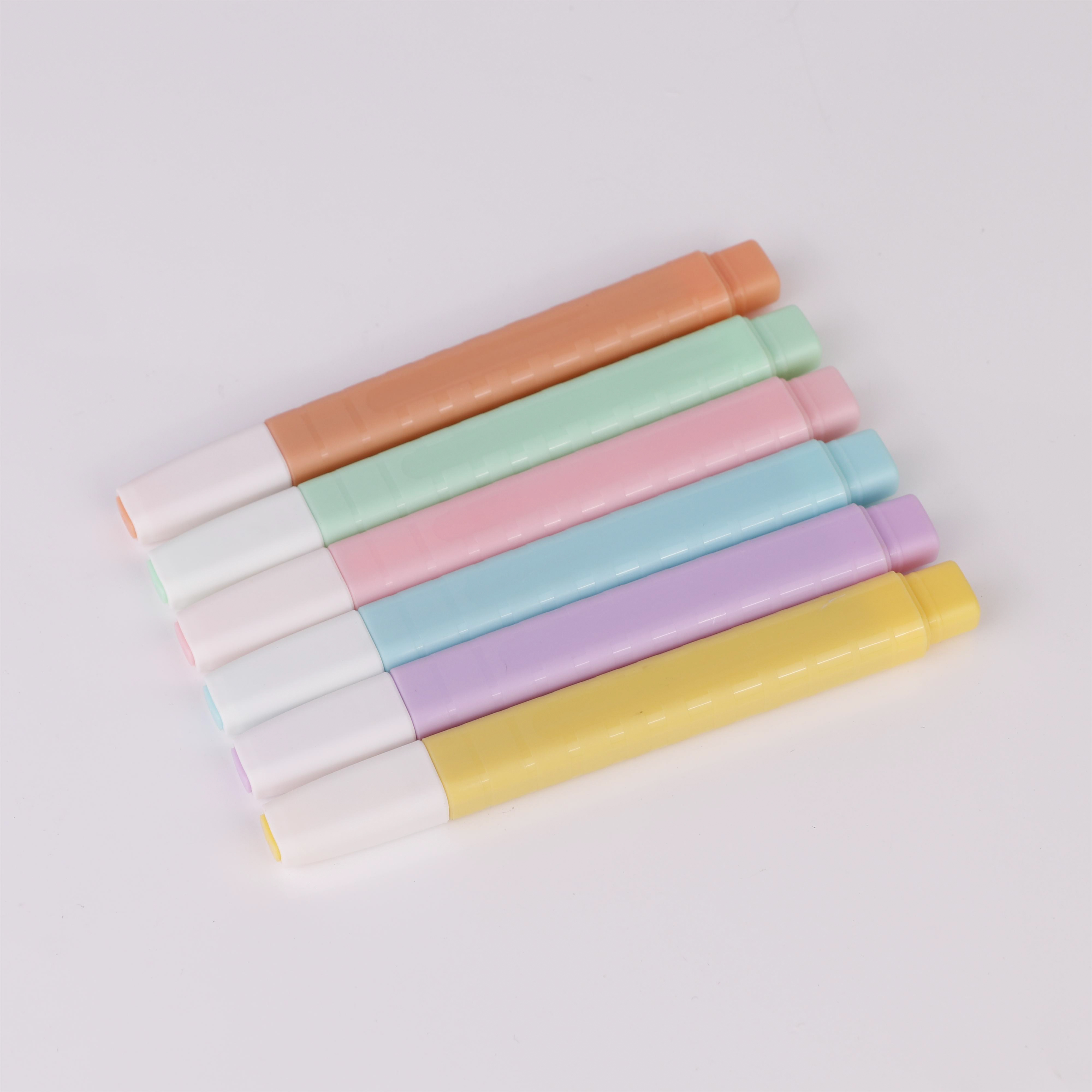 Aesthetic Highlighters, 6 Pack Chisel Tip, No Bleed Bible Highlighter, Assorted Colors, School Supplies