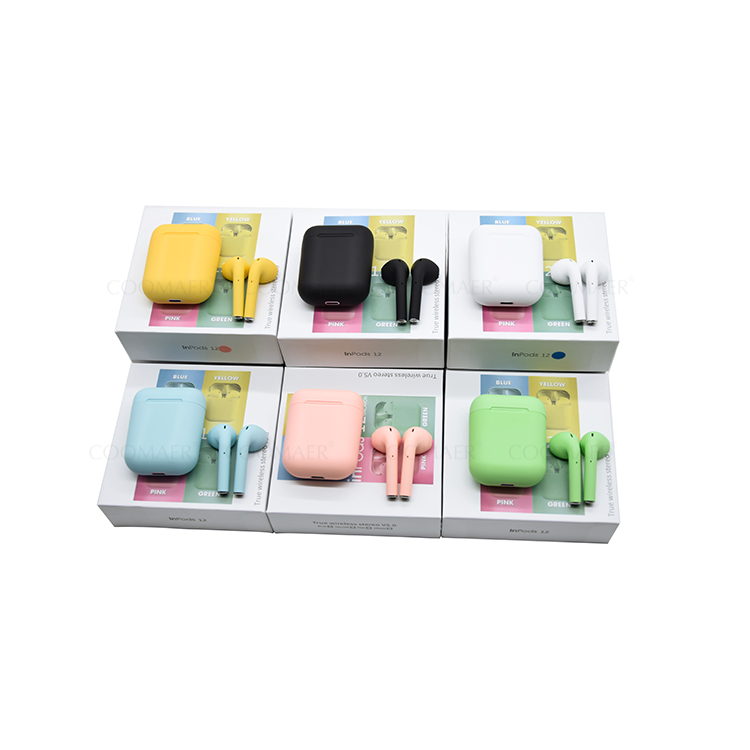 Беспроводные наушники премиум класса Macaron Inpods 12 Tws I12 Bluetooth 5,0 Ture