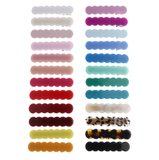 Wholesale Colorful Cute Resin Woman Hair Clip Girls Plastic Barrettes for Woman Hair Pin Hair Accessories