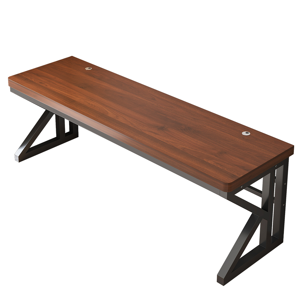 Home office furniture modern wooden computer table k shaped large desktop computer desk with storage