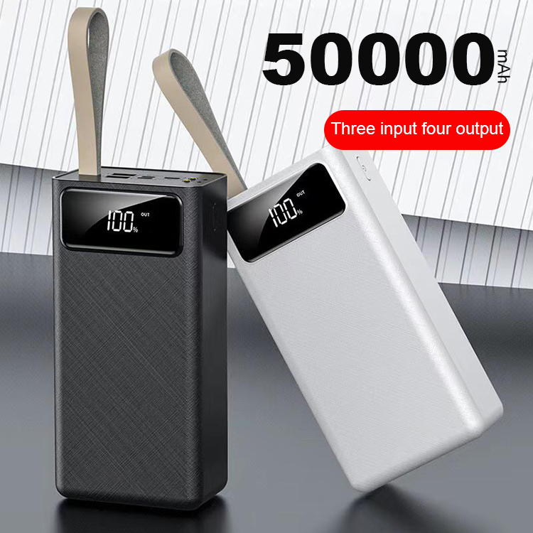 Тонкое и универсальное портативное зарядное устройство 30000 мАч 40000 мАч 50000 мАч портативное зарядное устройство