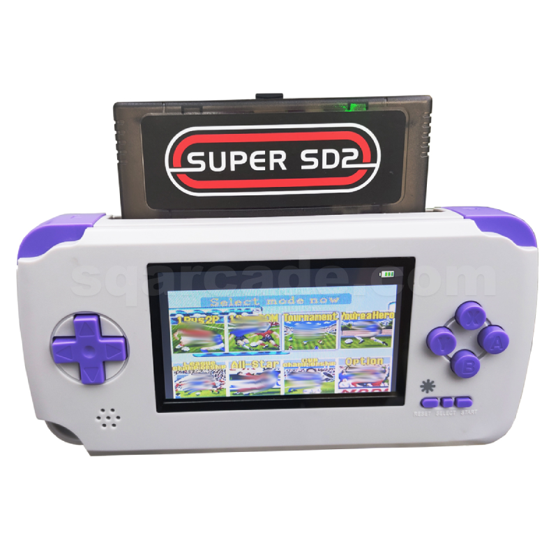 New 2.4 inch IPS Screen Retro Game Video Games SNES Handheld SFC Portable Game Console Region Free Read Original Cartridges