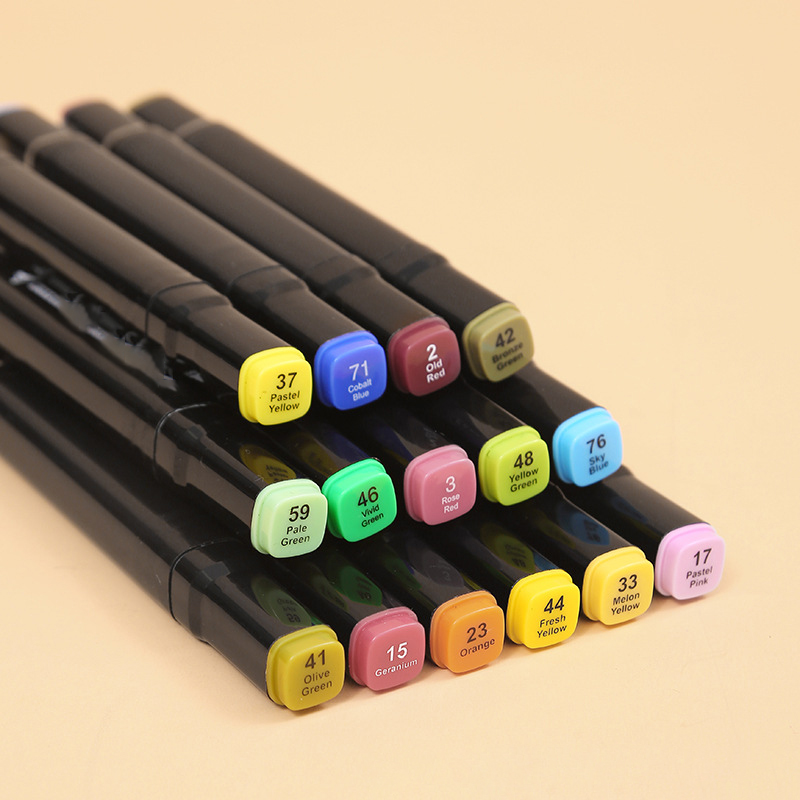 Wideny Hot-sale Double-headed Art Markers ,Office Painting Oil Alcohol Marker Pen Sets