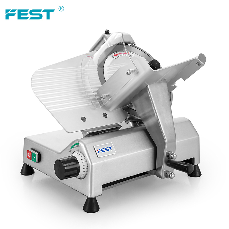 FEST beef slicer pork skin cutter meet slicer 250es-10 squair pork salami frozen meat slicer for butcher and deli