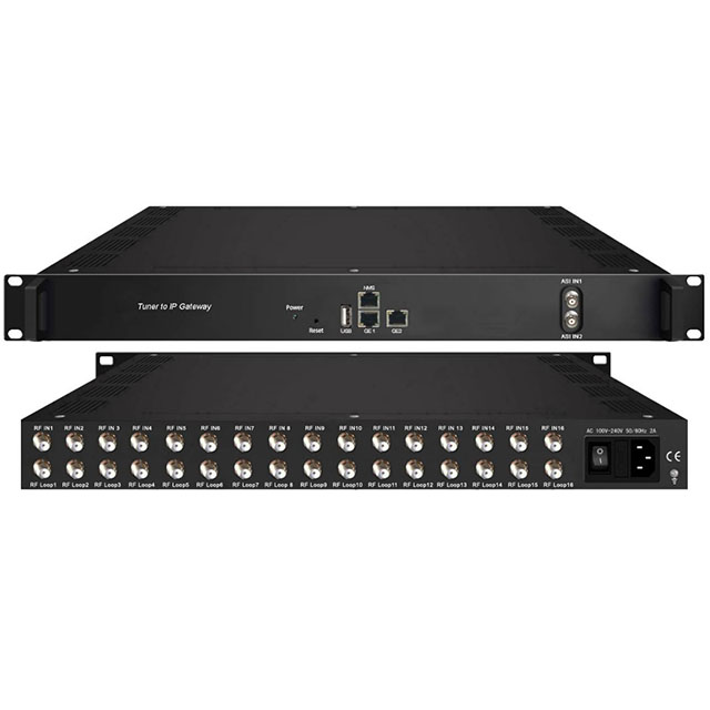 Тюнер для ip-шлюза 16 24 ATSC-T DVB-S S2 ISDB-T жира тюнер и ip dvb цифровой тюнер para