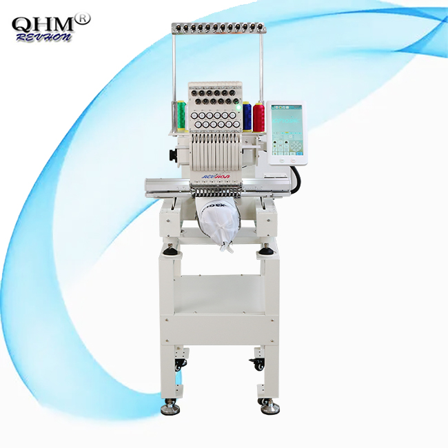 Small Single Head Hat Shirt Monogram Ambroidery Broderie Embroidery Machines for Sale with 12 Needles