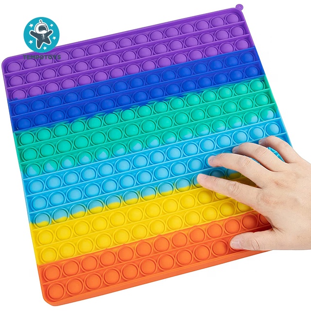 Tempo Toys Hot Selling 30CM Large Fidget Popper Push Pop Bubble Fidget Sensory Toy Stress Reliever Fidget Toys