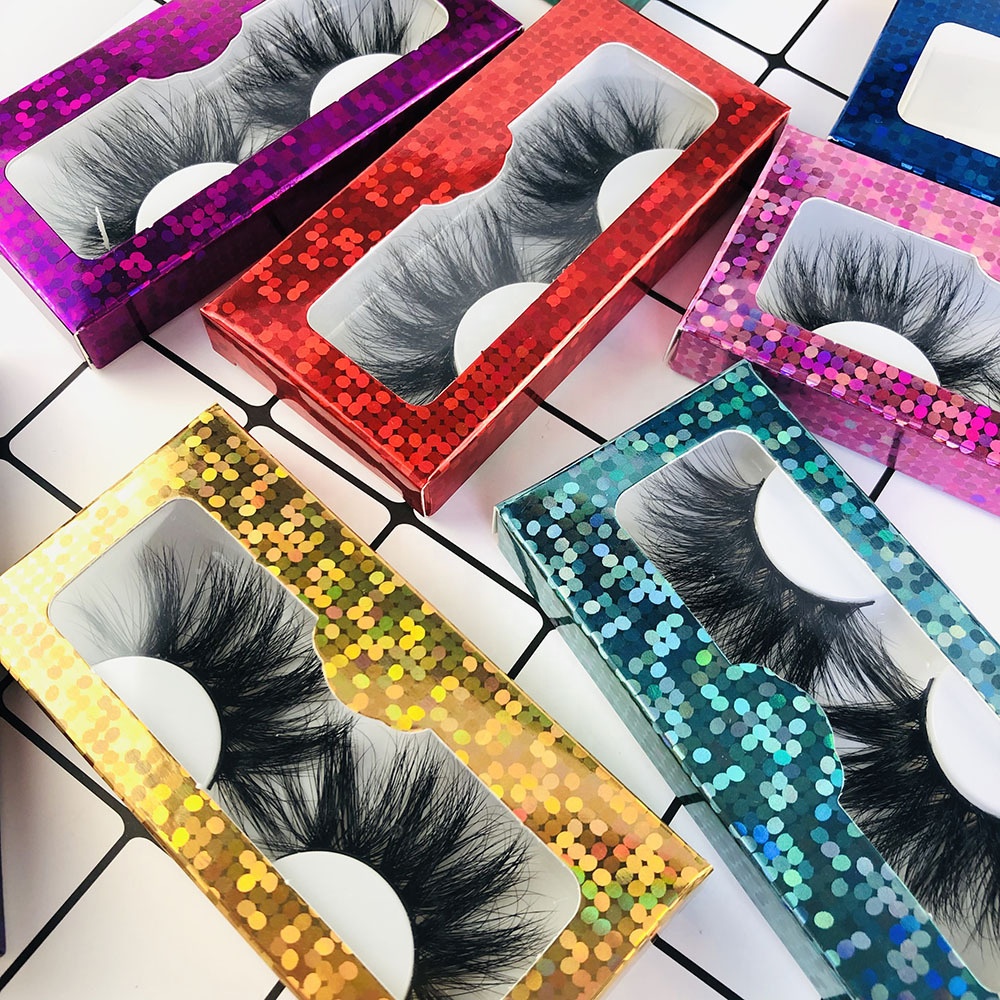 Customize Your Brand 20mm Bulk Lashes Wholesale Vendor 18mm 3d Mink Eyelash Private Label Packaging Box