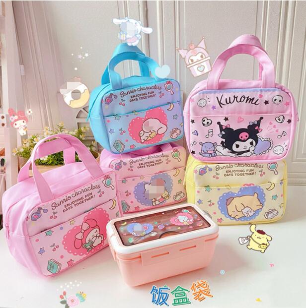 Botu Kawaii Sanrio моя мелодия Bento сумка Pochacco студенческий мультяшный Ланч-бокс с изоляцией Холодильный мешок для пикника