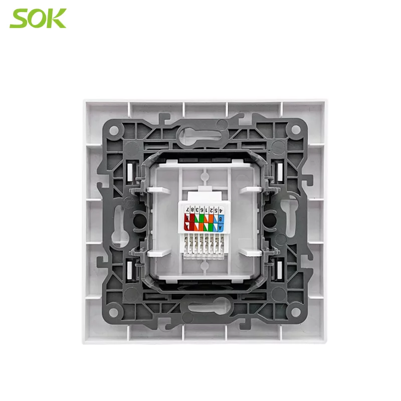 high quality Tel Socket Outlet CAT3 with Hanger electric switch socket