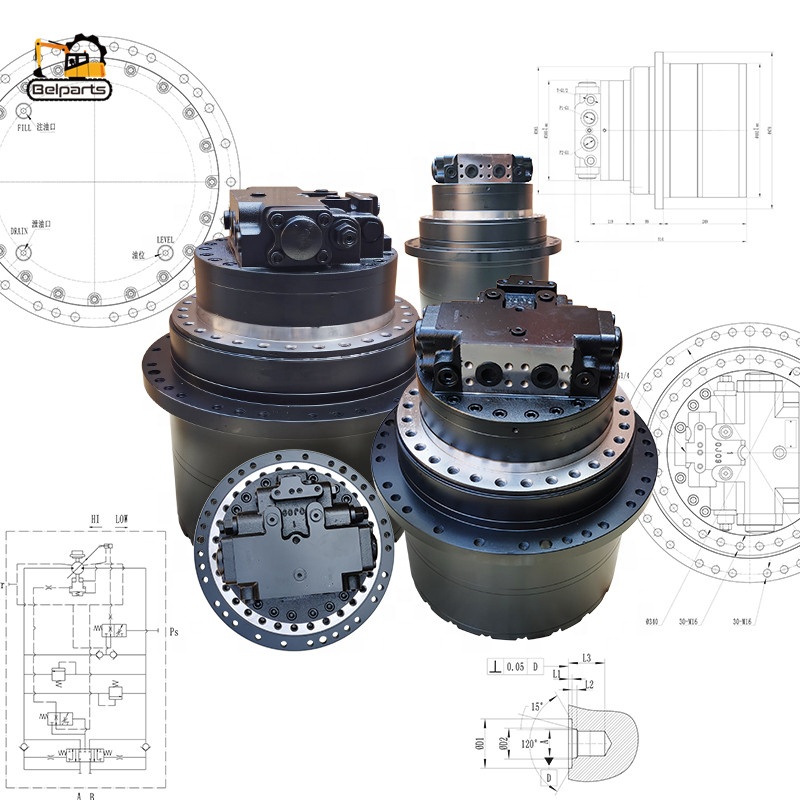 Belparts DH225 R210-7 JCB220 R215-9 горячая Распродажа TM40 GM40 гидравлический привод для экскаватора двигатель для путешествий