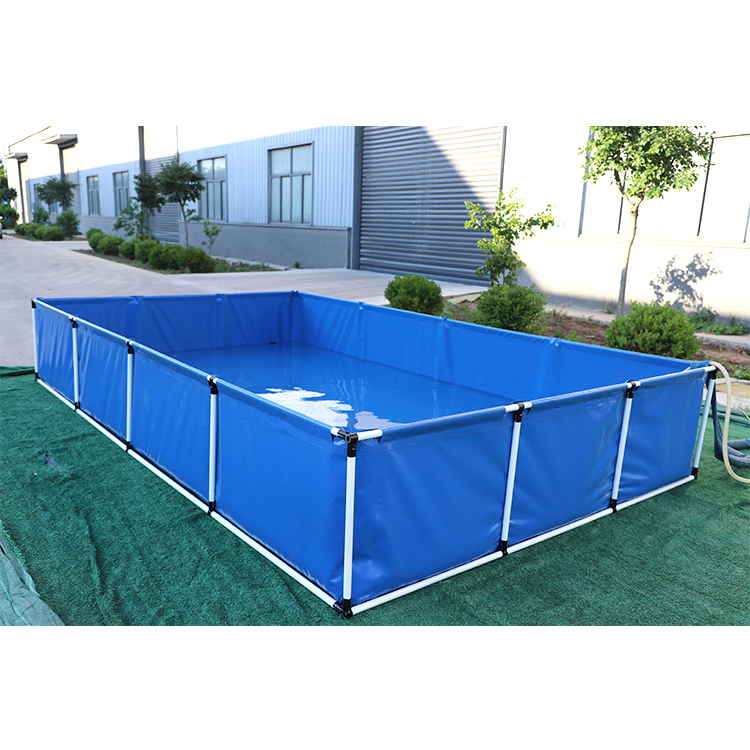 Custom 250 liter 4000 liters 25000 liter farming geomembrane system foldable pond pvc tarpaulin fish tank price