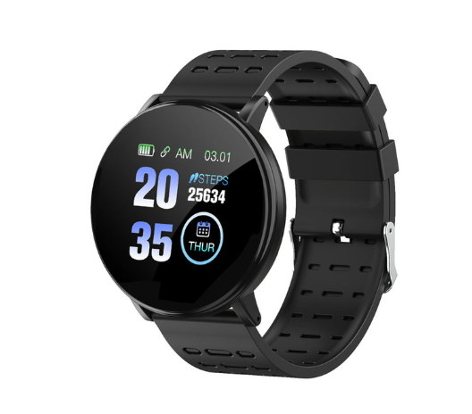 119 Plus Smart Bracelet Band Heart Rate Smart Watch Man Women Wristband Sports Fitness Bracelet Waterproof Smartwatch