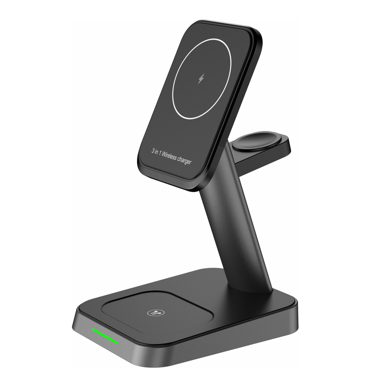 Bidao Fashion Modern Wireless Charger 15w Qi Fast Charging 3 In 1 Fast Charging Magnetic Wireless Charger