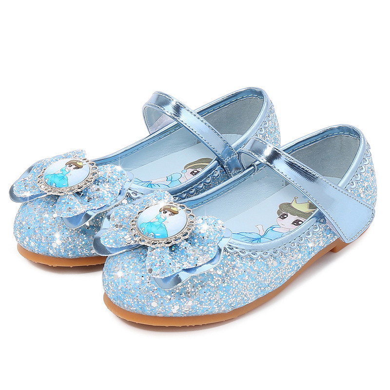Superstarer Girls single princess shoes 2021 new children's crystal shoes flat sandals