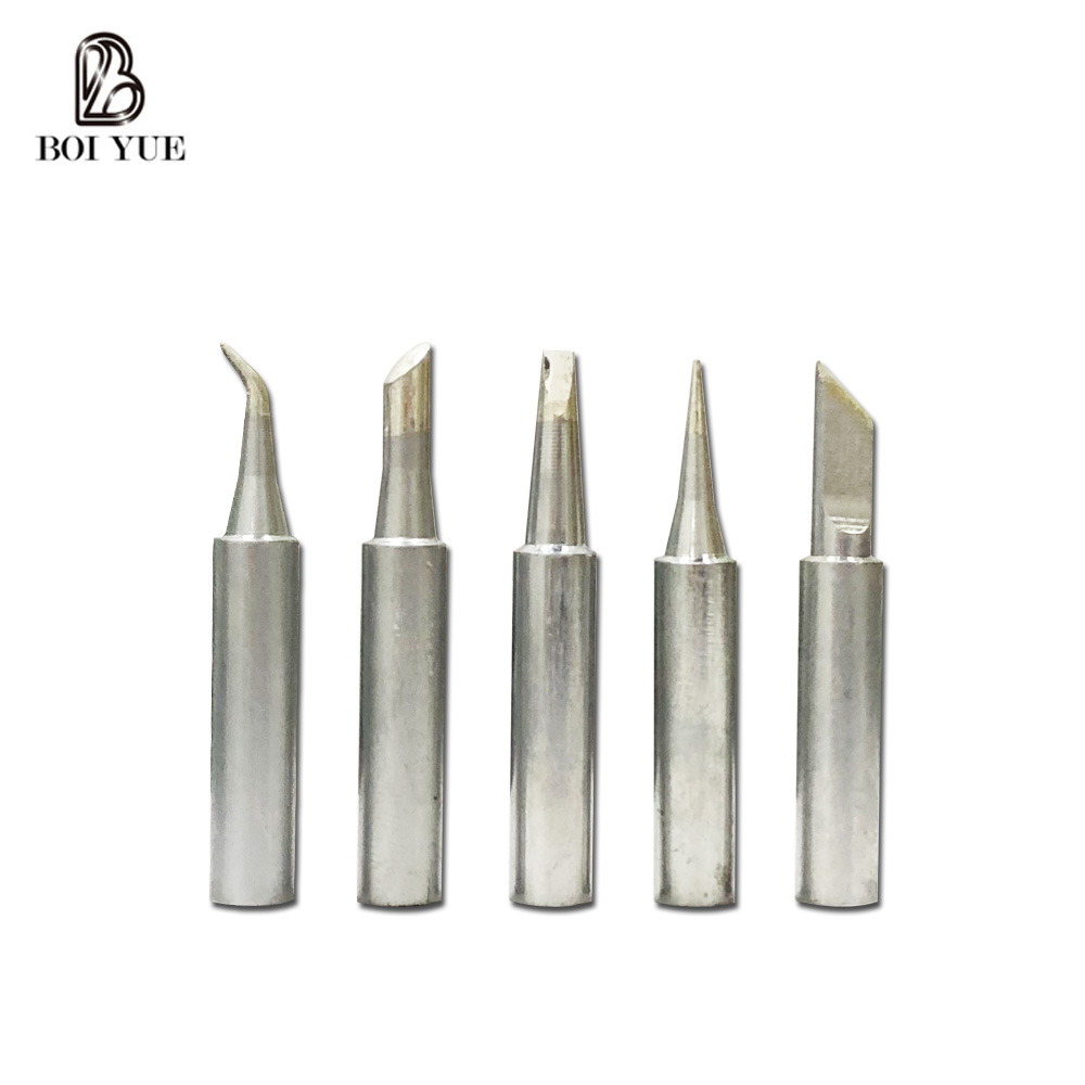 5 pcs for 1 set Soldering Iron Tips for 936/937 Soldering Station Iron Goot Soldering Iron Tip Cleaner