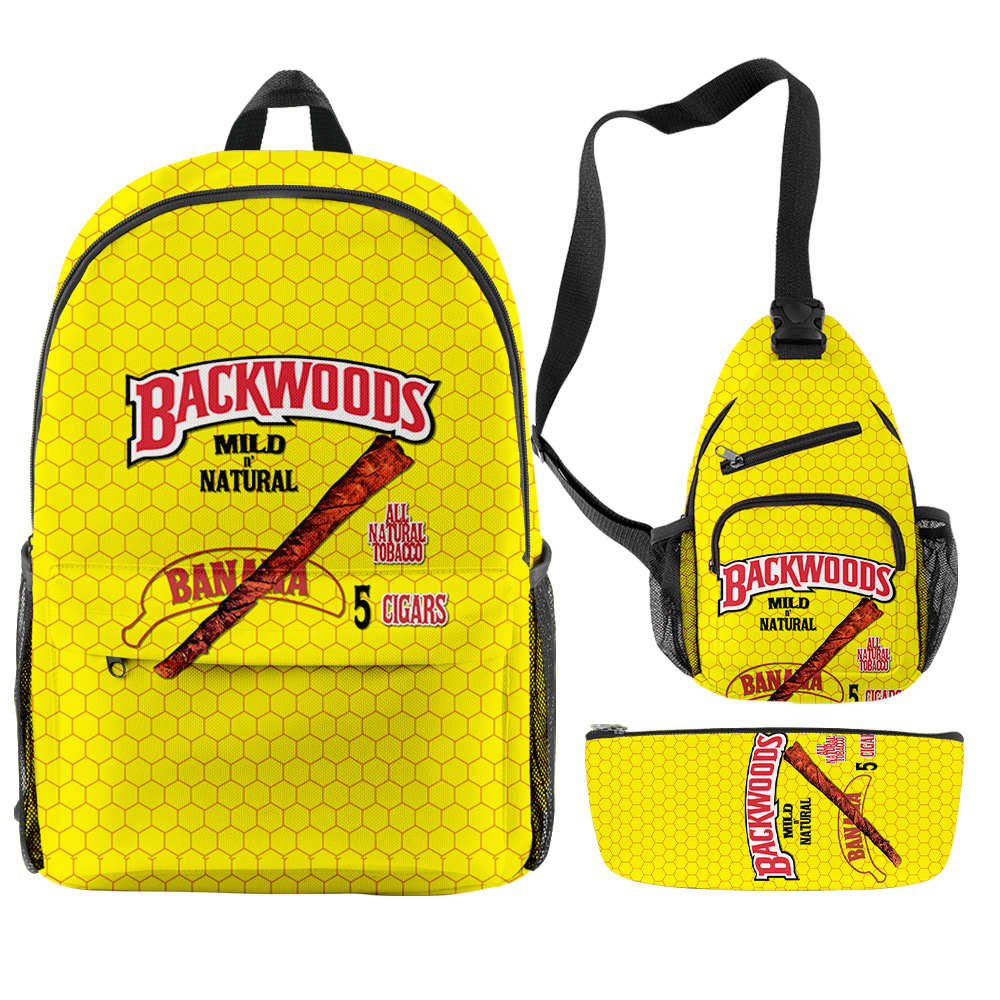 2021 3 шт. Backwoods сигары рюкзак для мальчиков и мужчин Backwood печати сумка на плечо для ноутбука школьная сумка для путешествий
