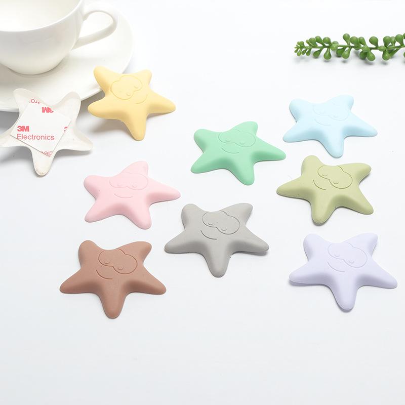 Anti-collision stickers smiling face star wall cushion noise elimination