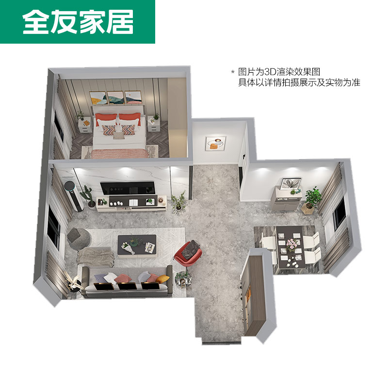 QFS15 sofa+tv stand+coffee table+dining table+dining chairs+double bed+wardrobe indoor home furniture set