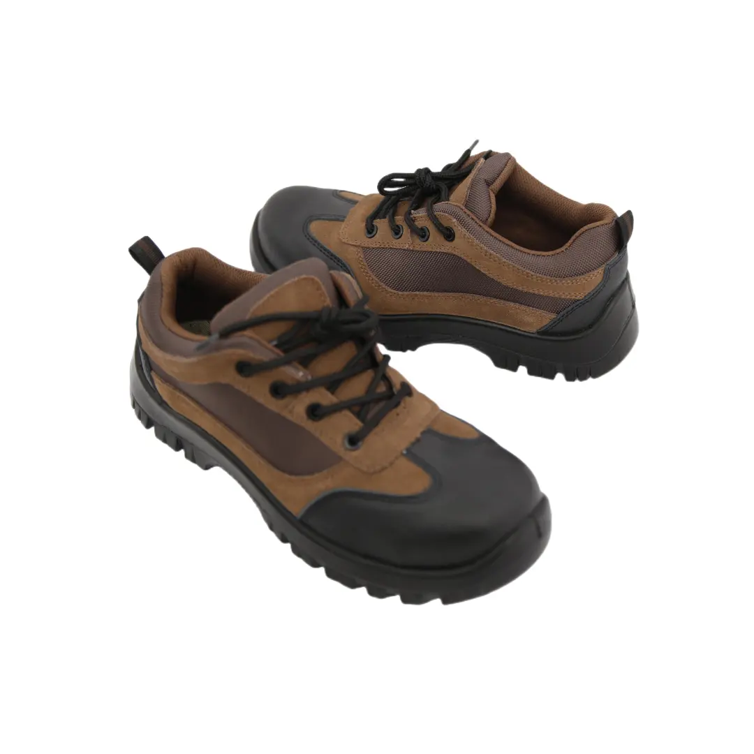 CANMAX Wholesale OEM Manufacturer Industrial Genuine Leather Steel antistatic safety shoes esd product