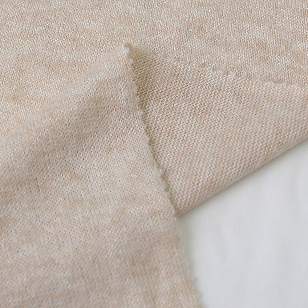 Lightweight 140gsm garment textile soft touch knitted hacci polyester rayon nylon fabric