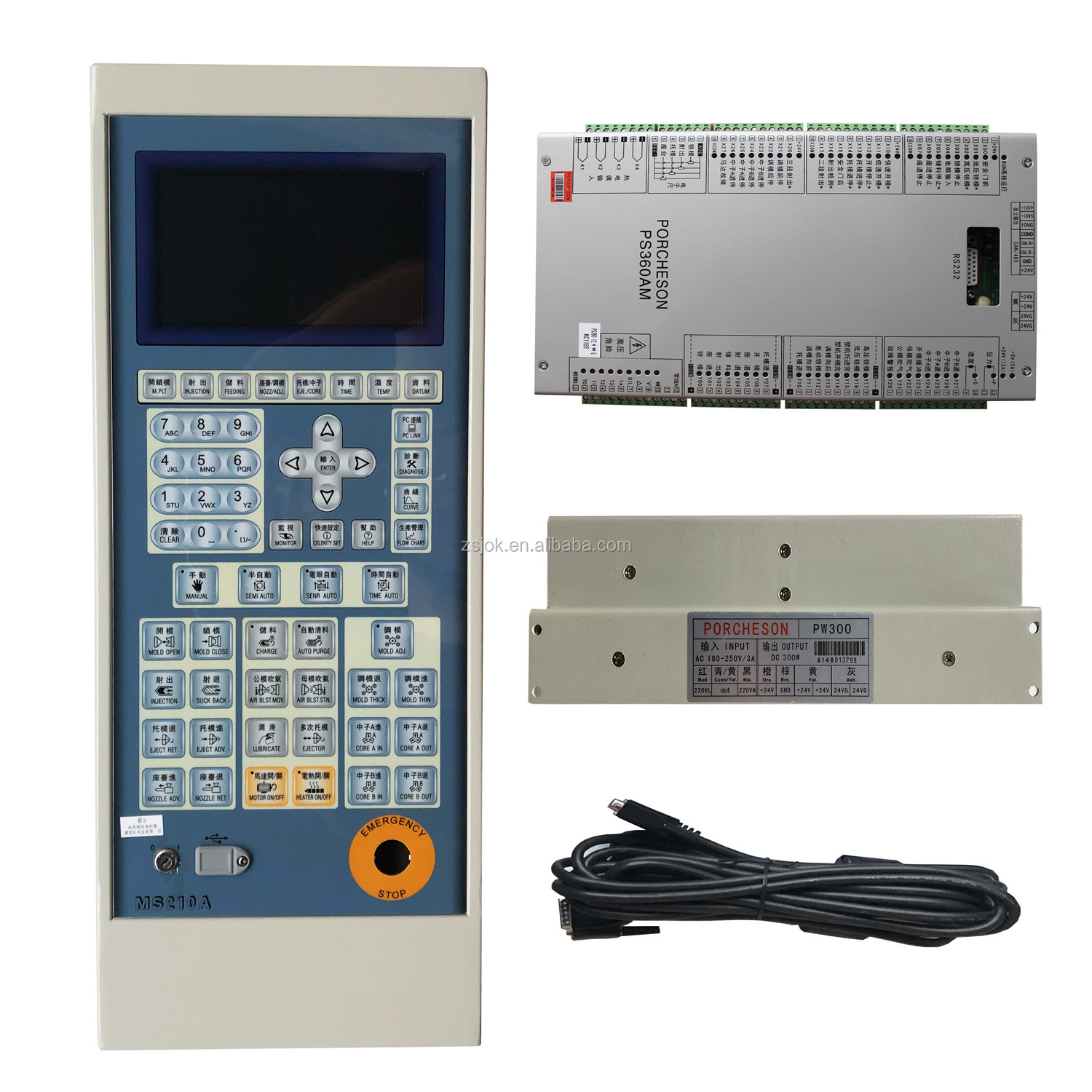 PORCHESON PS360AM MS210A полный комплект системы управления, контроллер PLC для литьевой машины