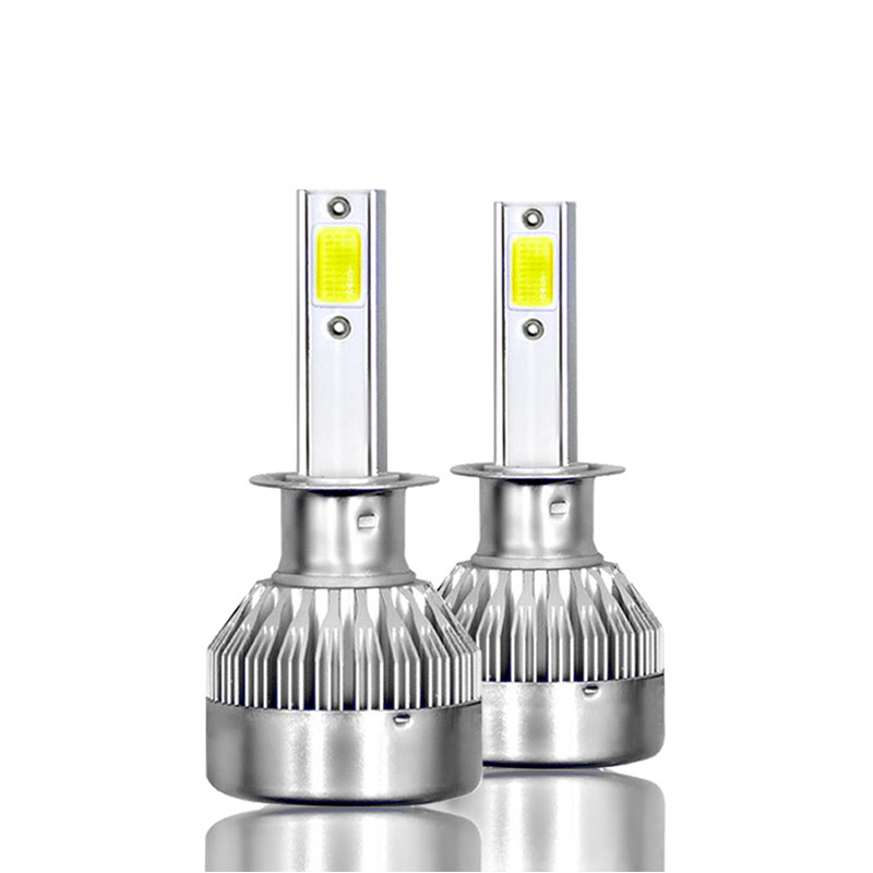 Car headlamps super led light fanless H7 H4 H1 H3 led headlight C6 max mini