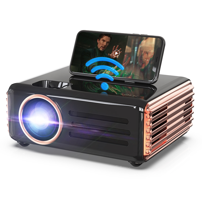 XIDU T1 Mobile Smart Mini Projector Full HD 4K LCD Projector Portable 1080P Pocket Small Projector with WiFi